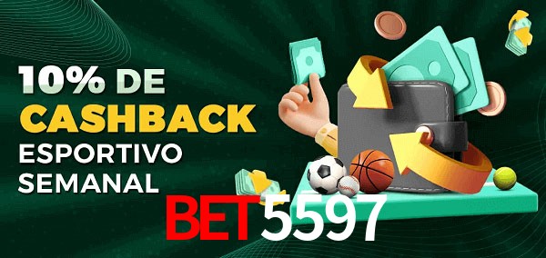 10% de bônus de cashback na BET5597